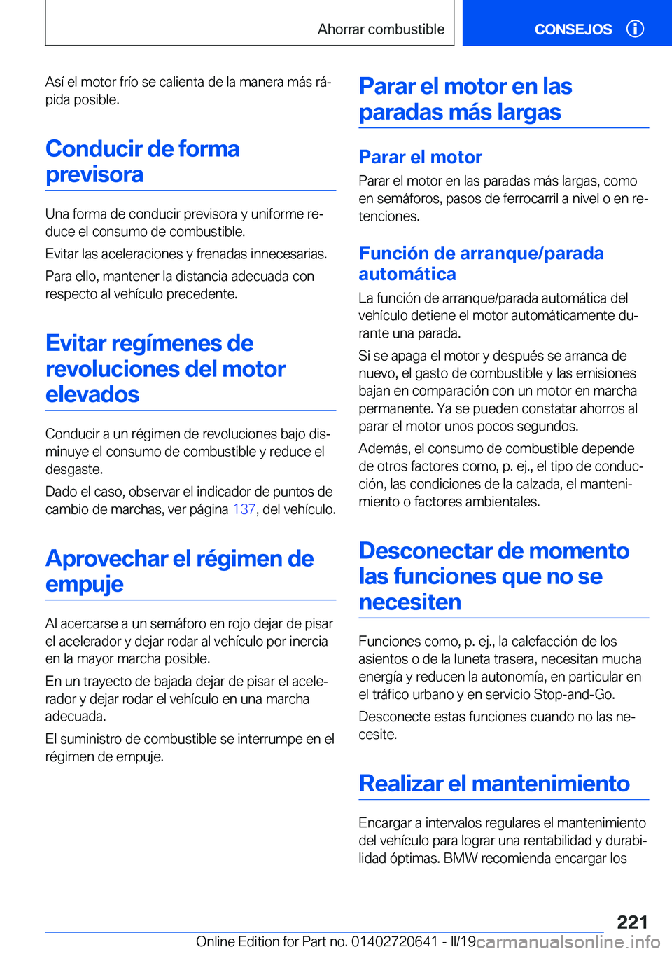 BMW M2 2020  Manuales de Empleo (in Spanish) �A�s�