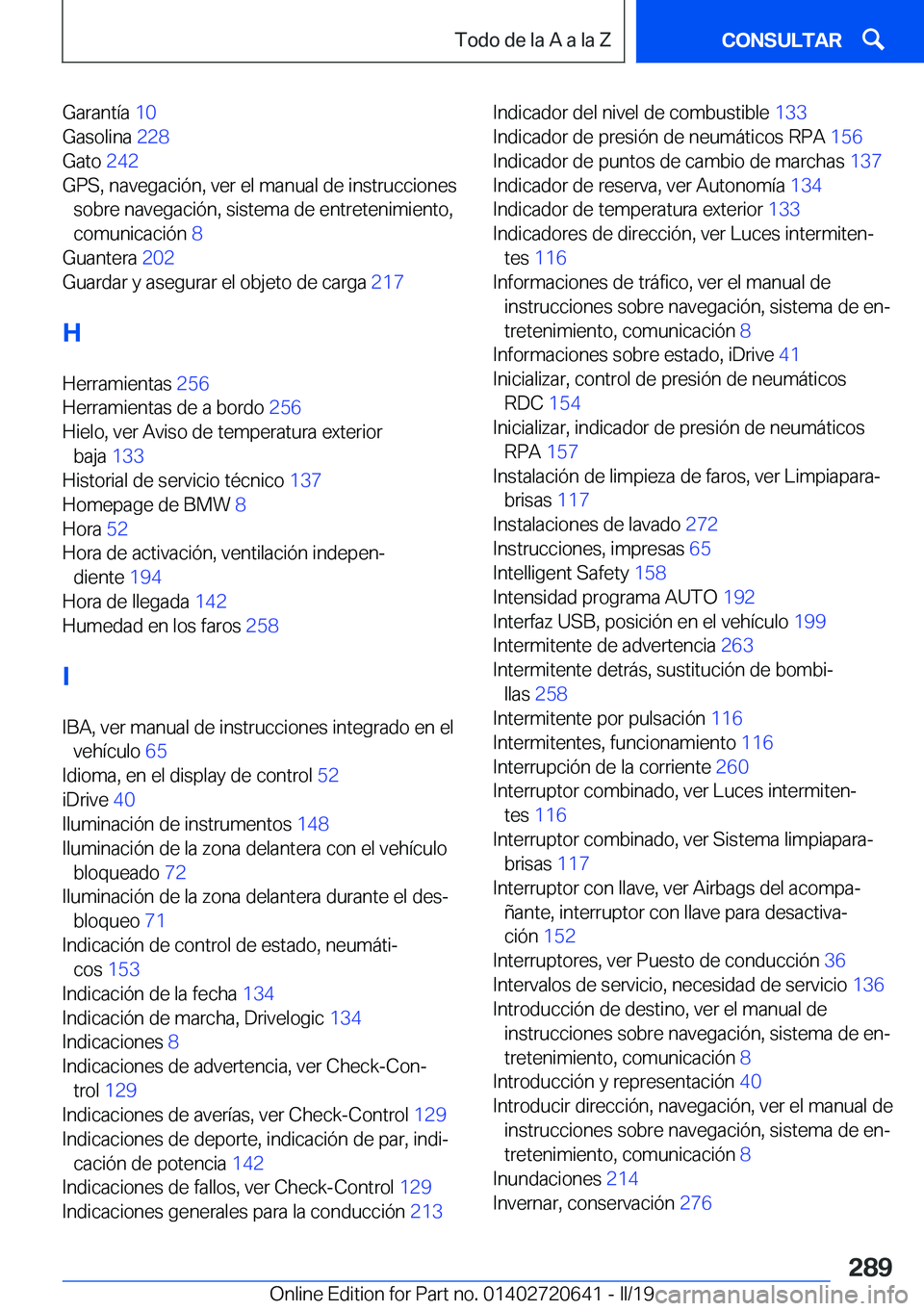 BMW M2 2020  Manuales de Empleo (in Spanish) �G�a�r�a�n�t�