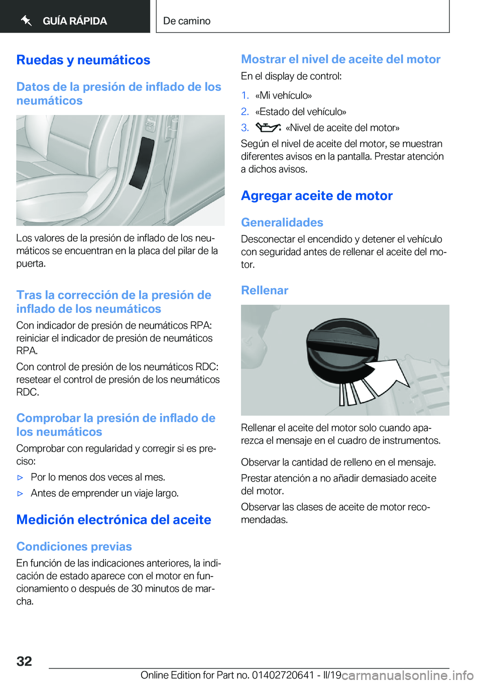 BMW M2 2020  Manuales de Empleo (in Spanish) �R�u�e�d�a�s��y��n�e�u�m�