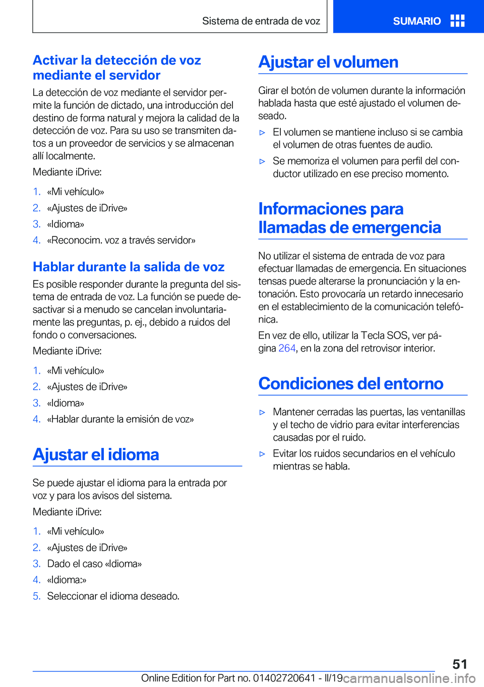 BMW M2 2020  Manuales de Empleo (in Spanish) �A�c�t�i�v�a�r��l�a��d�e�t�e�c�c�i�