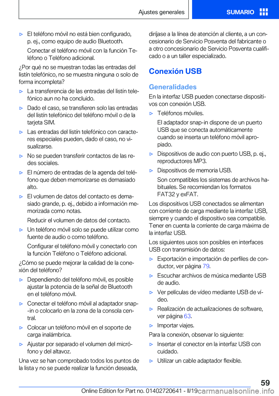 BMW M2 2020  Manuales de Empleo (in Spanish) x�E�l��t�e�l�