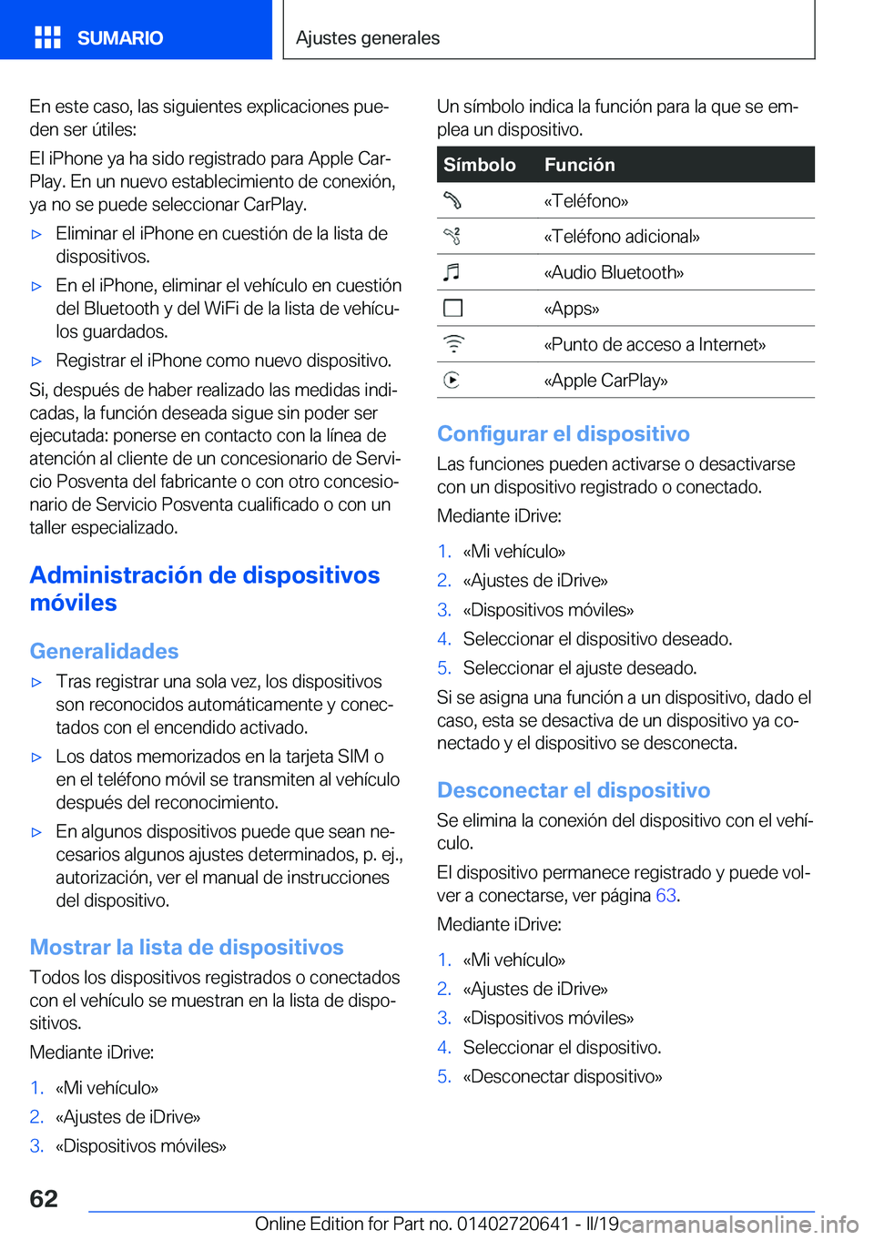 BMW M2 2020  Manuales de Empleo (in Spanish) �E�n��e�s�t�e��c�a�s�o�,��l�a�s��s�i�g�u�i�e�n�t�e�s��e�x�p�l�i�c�a�c�i�o�n�e�s��p�u�eª
�d�e�n��s�e�r��