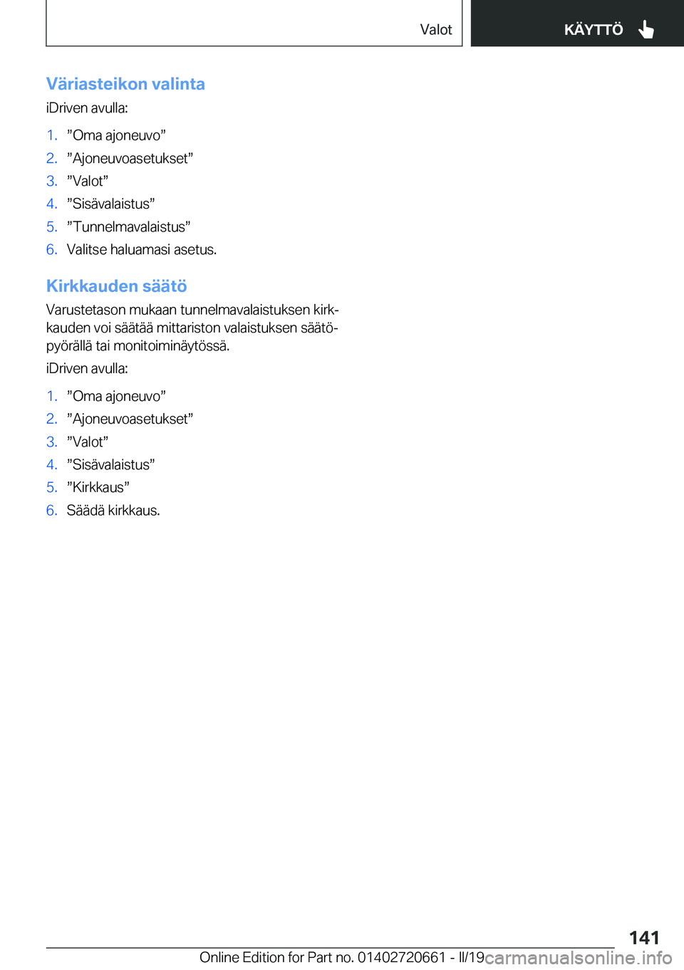 BMW M2 2020  Omistajan Käsikirja (in Finnish) �V�