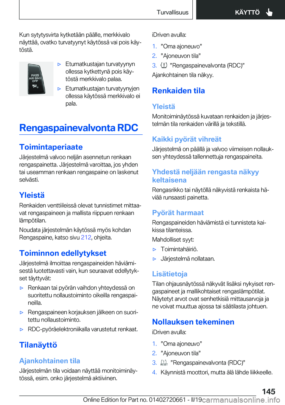 BMW M2 2020  Omistajan Käsikirja (in Finnish) �K�u�n��s�y�t�y�t�y�s�v�i�r�t�a��k�y�t�k�e�t�