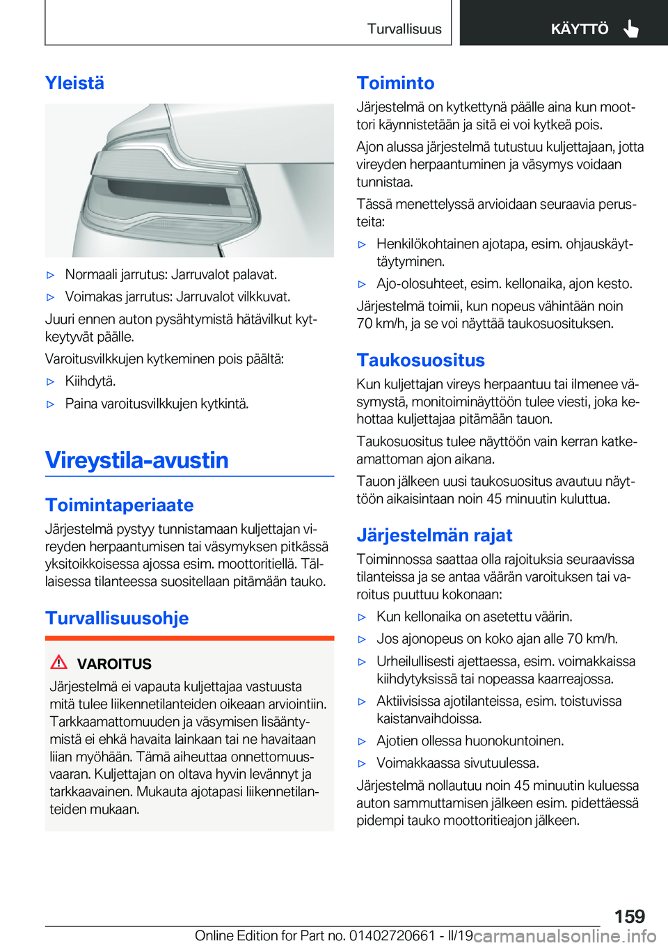 BMW M2 2020  Omistajan Käsikirja (in Finnish) �Y�l�e�i�s�t�