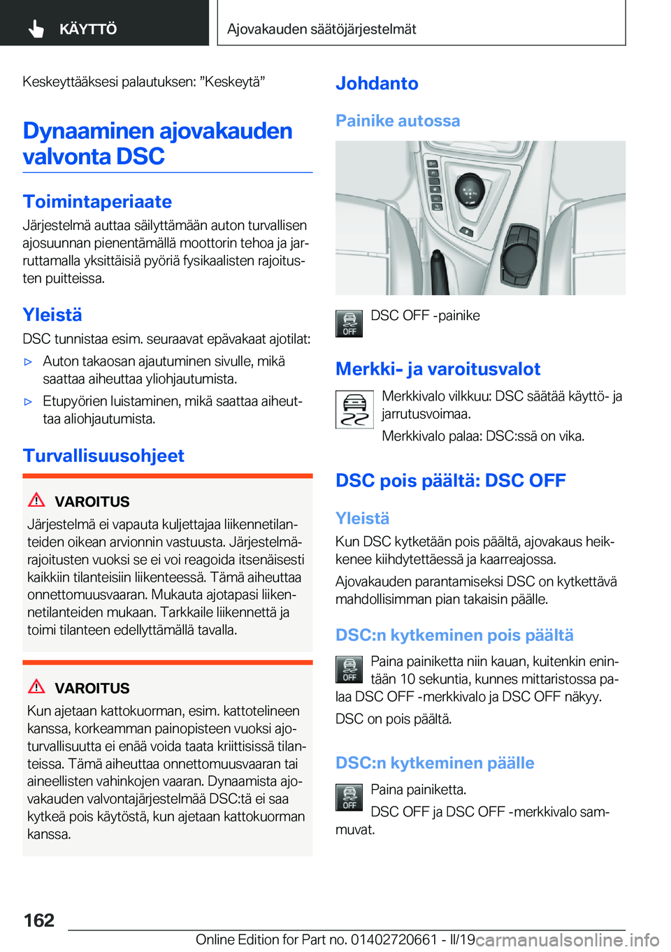 BMW M2 2020  Omistajan Käsikirja (in Finnish) �K�e�s�k�e�y�t�t�