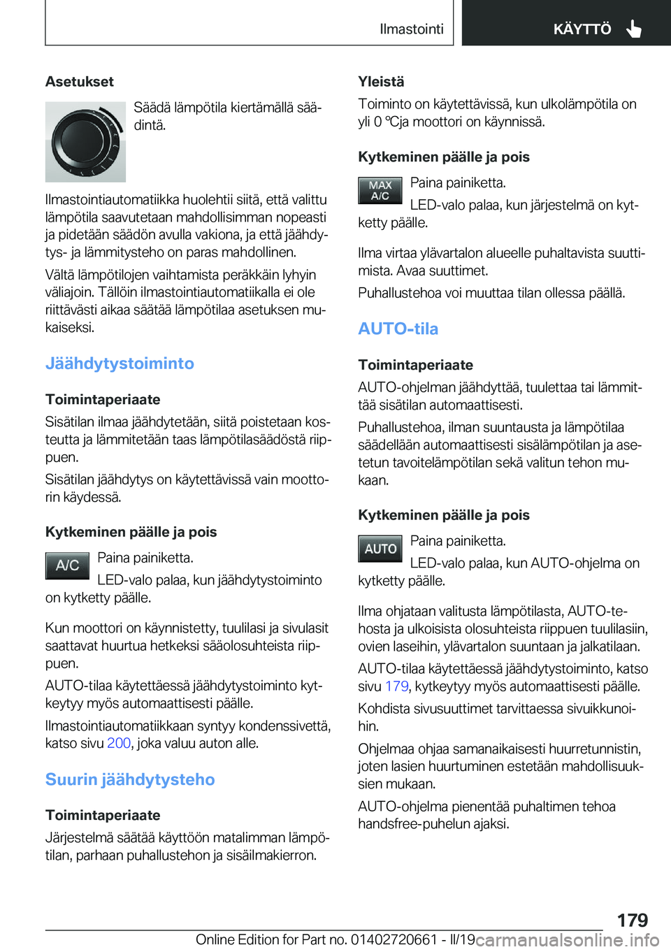 BMW M2 2020  Omistajan Käsikirja (in Finnish) �A�s�e�t�u�k�s�e�t�S�