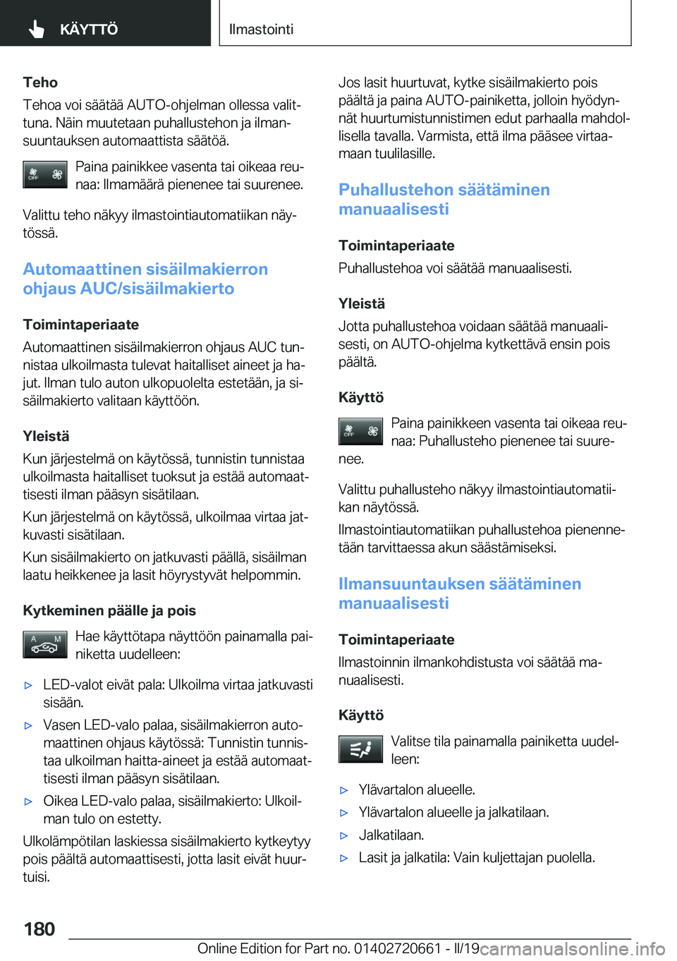 BMW M2 2020  Omistajan Käsikirja (in Finnish) �T�e�h�o
�T�e�h�o�a��v�o�i��s�