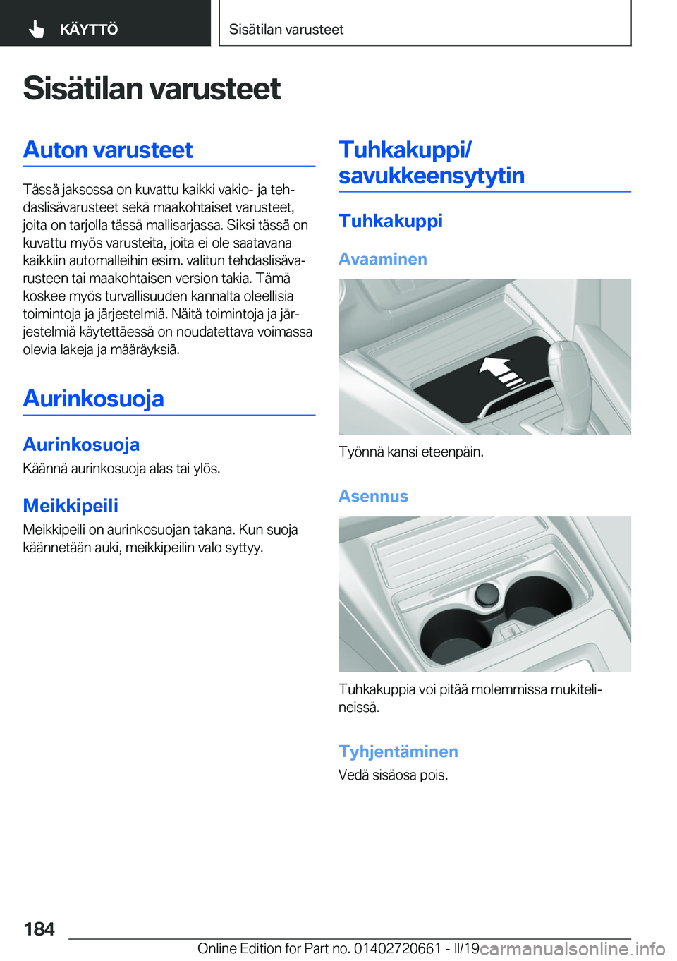 BMW M2 2020  Omistajan Käsikirja (in Finnish) �S�i�s�