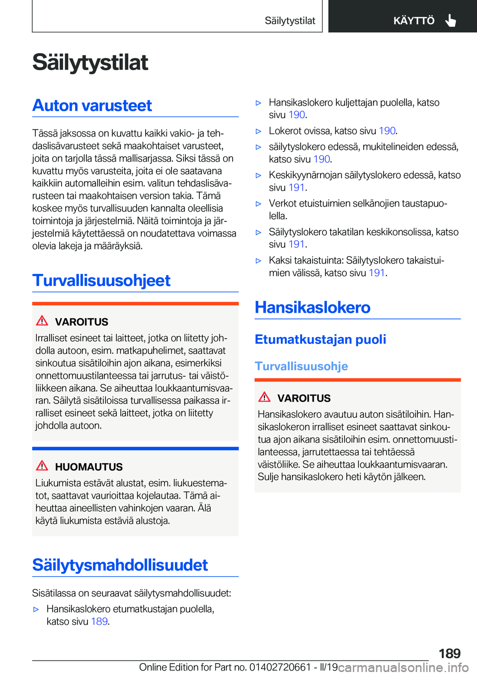 BMW M2 2020  Omistajan Käsikirja (in Finnish) �S�