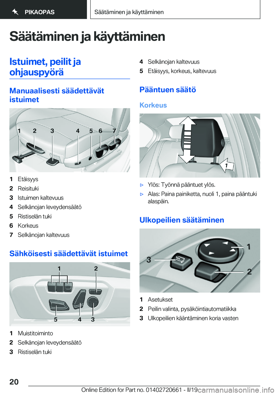 BMW M2 2020  Omistajan Käsikirja (in Finnish) �S�