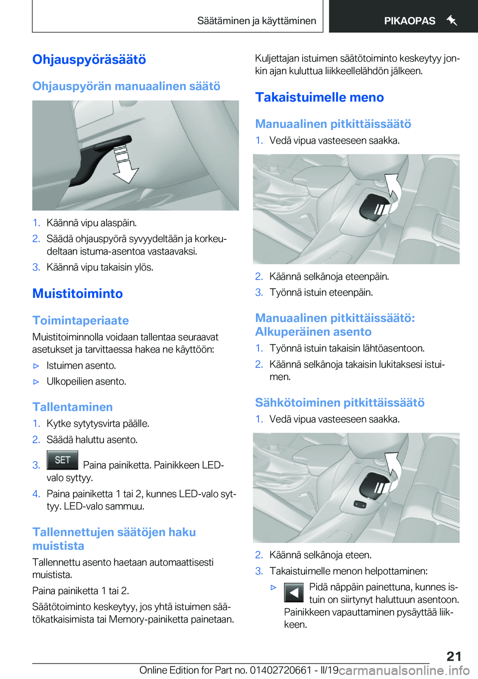 BMW M2 2020  Omistajan Käsikirja (in Finnish) �O�h�j�a�u�s�p�Z�