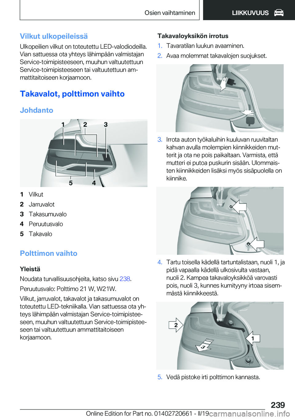 BMW M2 2020  Omistajan Käsikirja (in Finnish) �V�i�l�k�u�t��u�l�k�o�p�e�i�l�e�i�s�s�