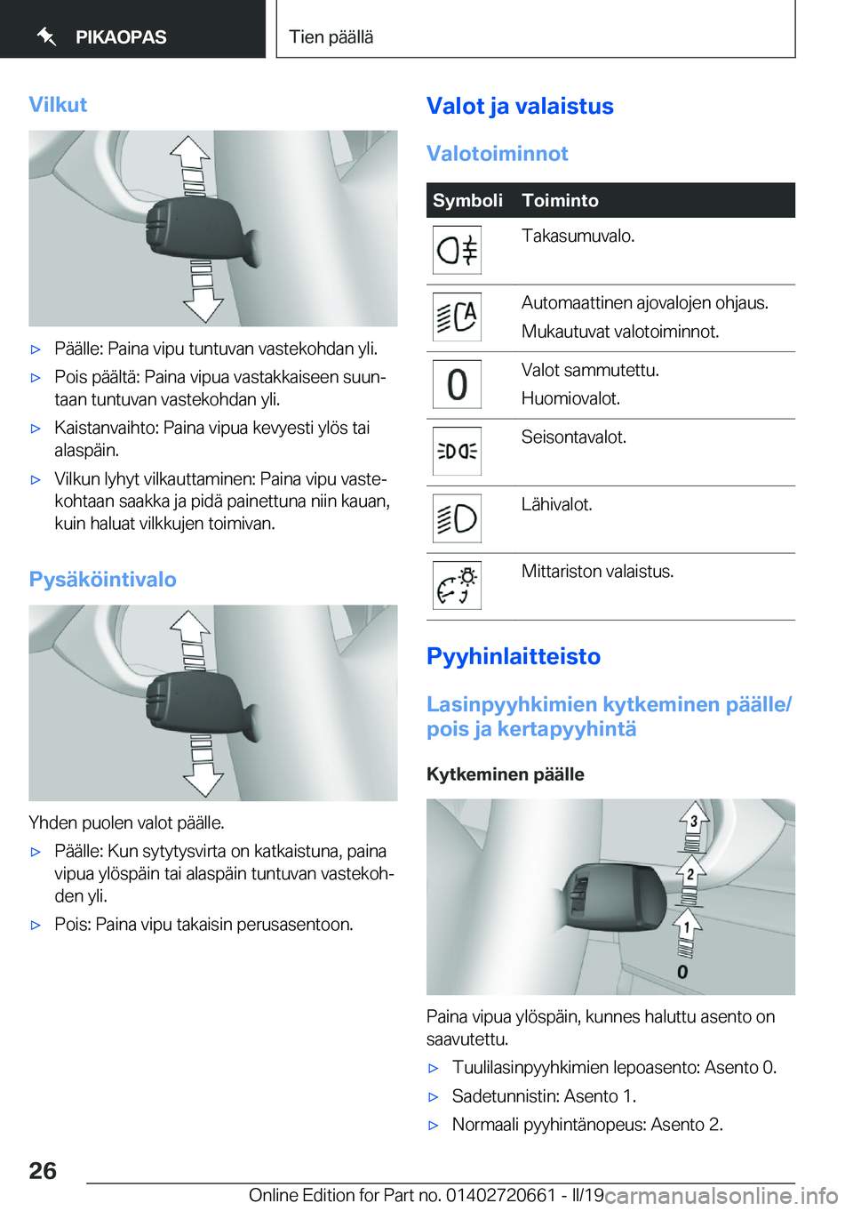 BMW M2 2020  Omistajan Käsikirja (in Finnish) �V�i�l�k�u�t'x�P�