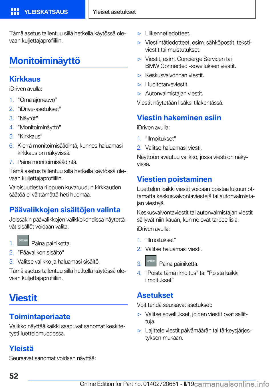 BMW M2 2020  Omistajan Käsikirja (in Finnish) �T�
