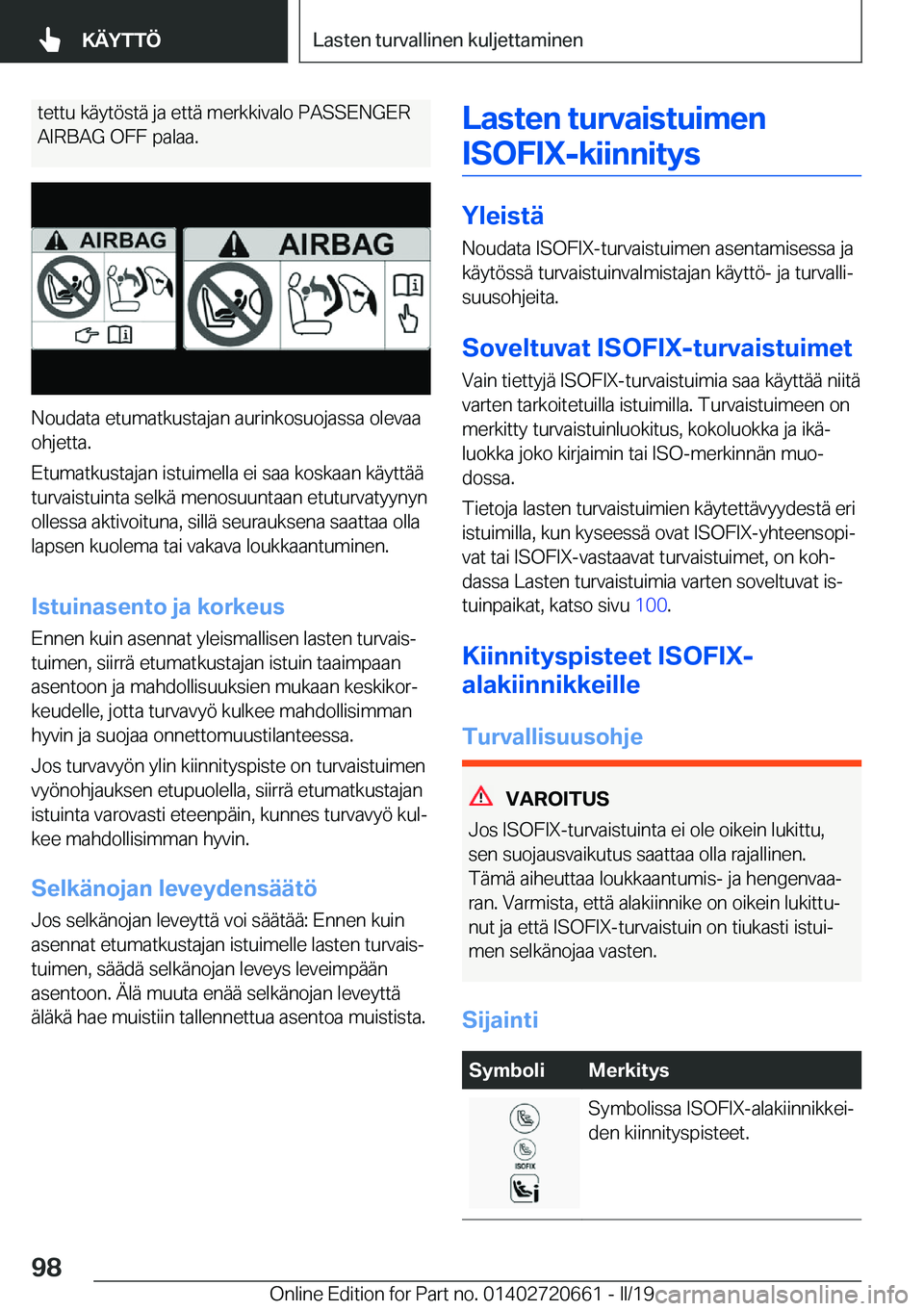 BMW M2 2020  Omistajan Käsikirja (in Finnish) �t�e�t�t�u��k�