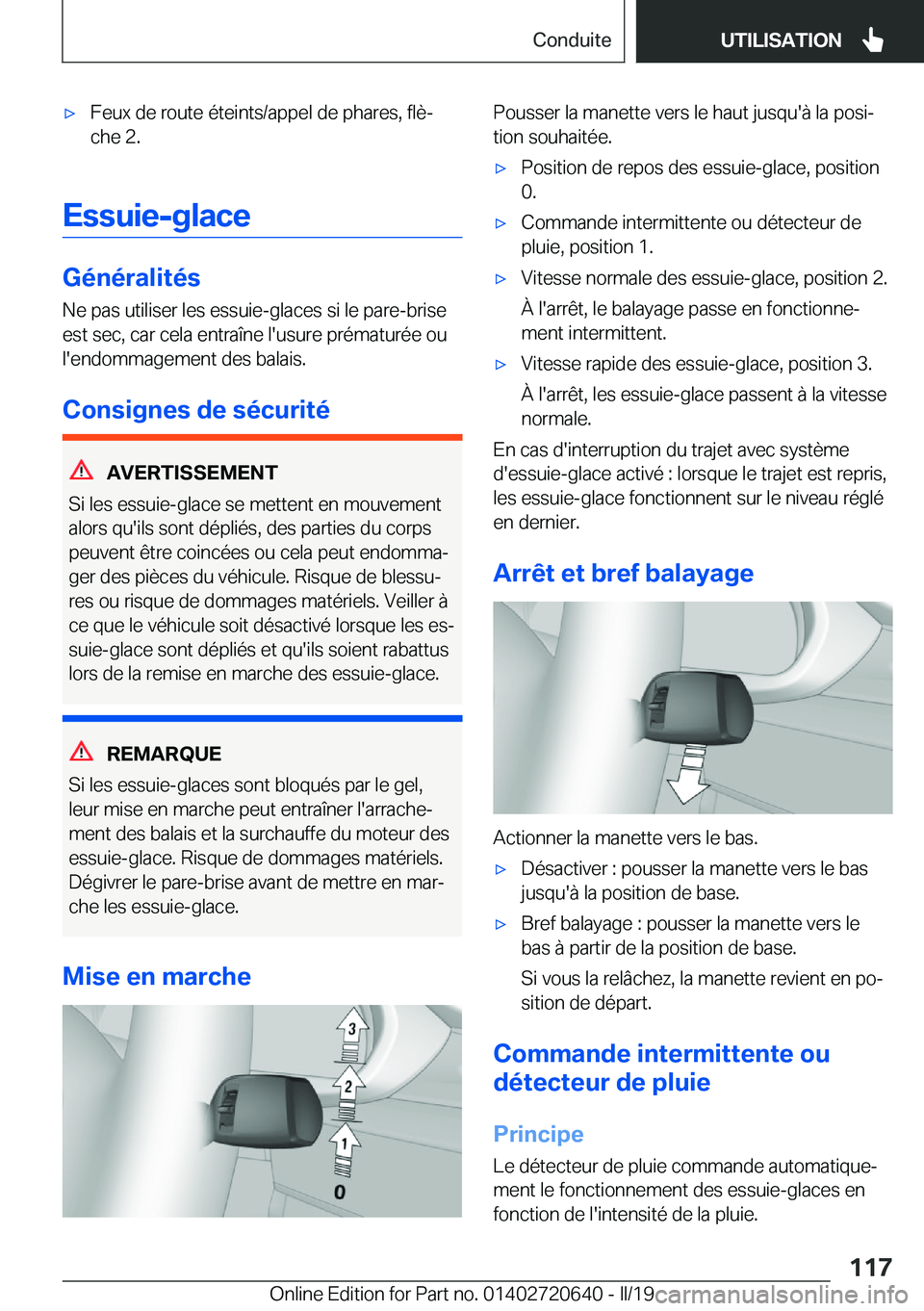 BMW M2 2020  Notices Demploi (in French) 'x�F�e�u�x��d�e��r�o�u�t�e��é�t�e�i�n�t�s�/�a�p�p�e�l��d�e��p�h�a�r�e�s�,��f�l�èj
�c�h�e��2�.
�E�s�s�u�i�e�-�g�l�a�c�e
�G�é�n�é�r�a�l�i�t�é�s
�N�e��p�a�s��u�t�i�l�i�s�e�r��l�e�s��