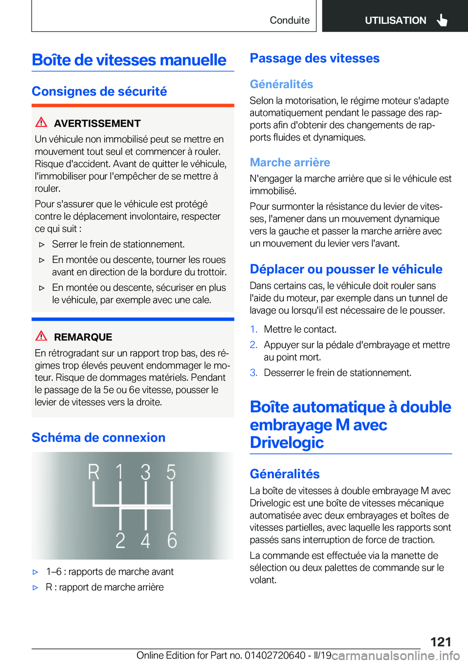 BMW M2 2020  Notices Demploi (in French) �B�o�