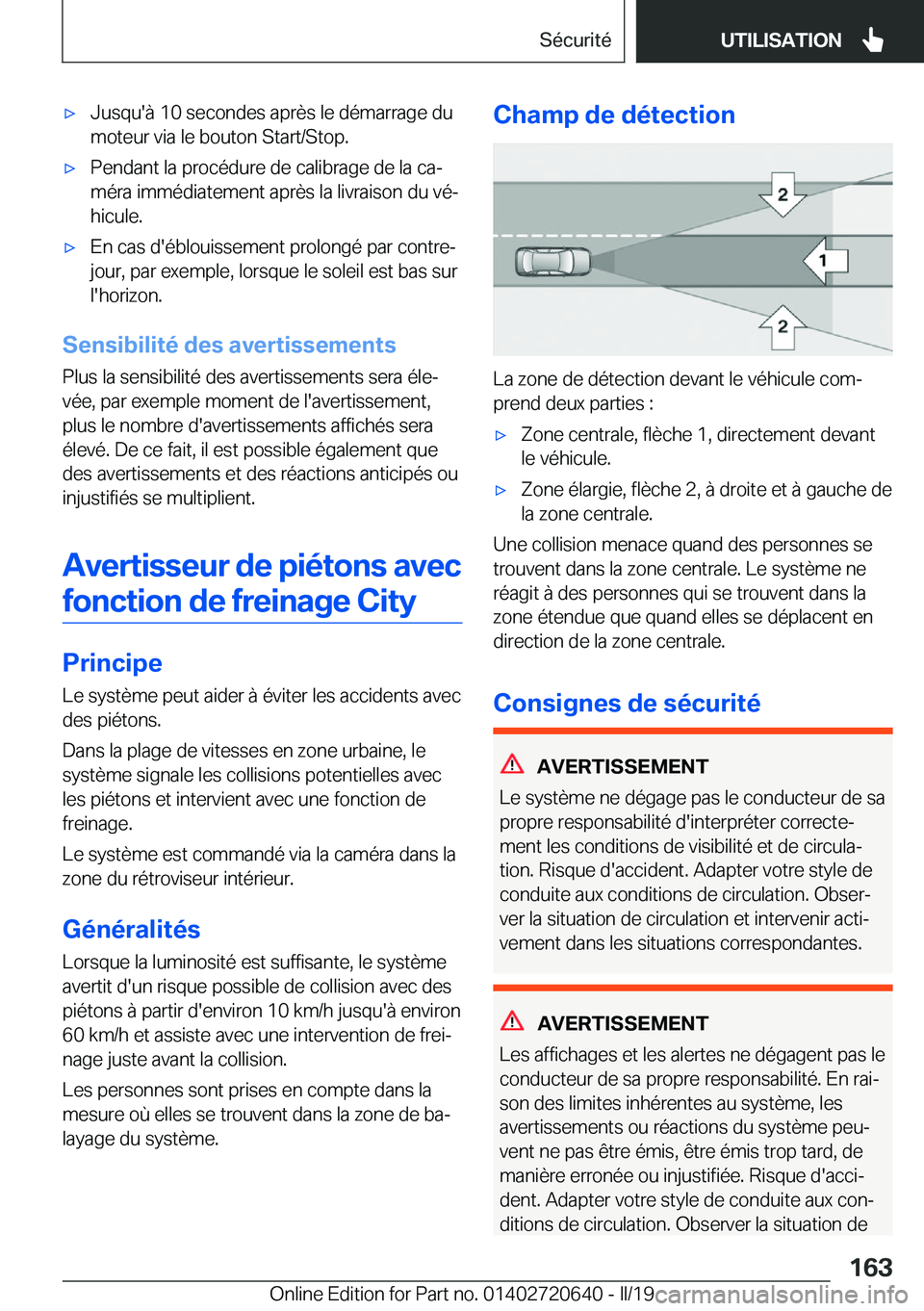 BMW M2 2020  Notices Demploi (in French) 'x�J�u�s�q�u�'�