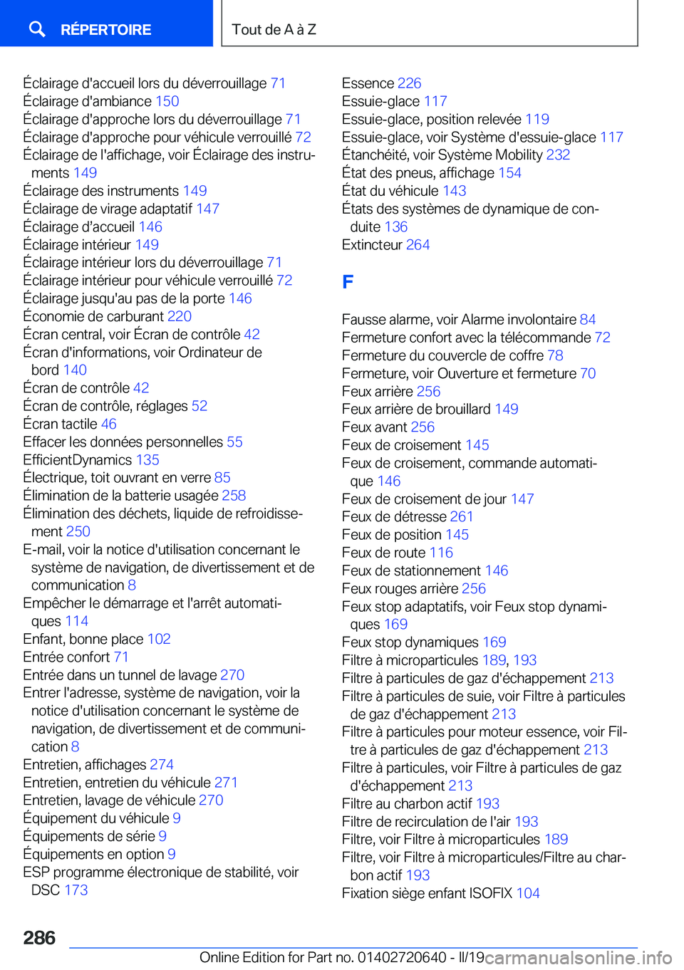 BMW M2 2020  Notices Demploi (in French) �