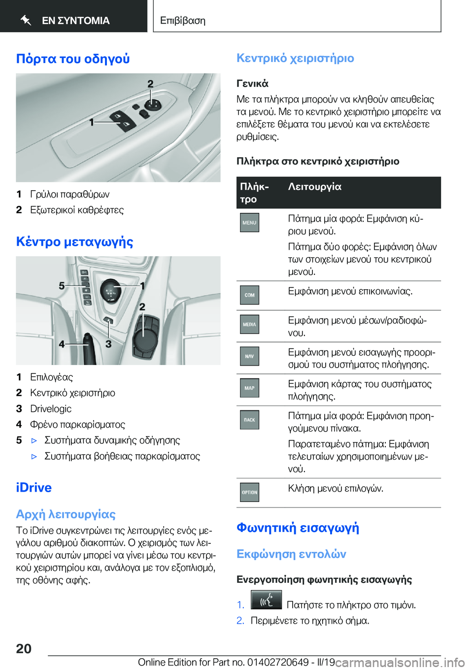 BMW M2 2020  ΟΔΗΓΌΣ ΧΡΉΣΗΣ (in Greek) codgs�gbh�bvZubp�1Vdp^b\�csdszpdl`�2Xalgwd\]bR�]szdoigwe
>o`gdb�_Xgsulupe
�1Xc\^buose�2>w`gd\]o�jw\d\fgpd