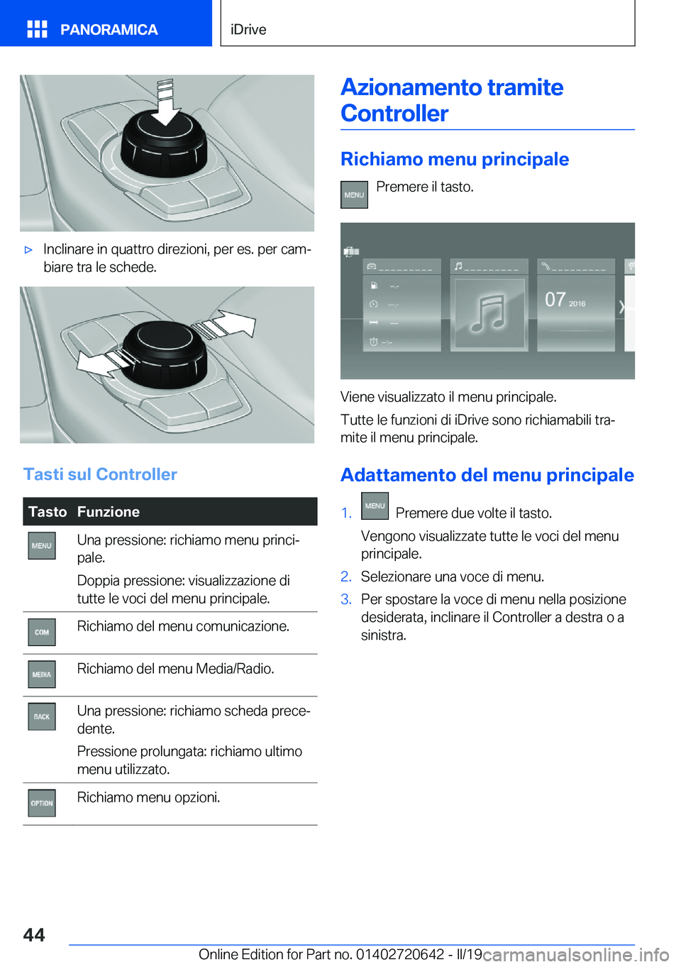 BMW M2 2020  Libretti Di Uso E manutenzione (in Italian) 'x�I�n�c�l�i�n�a�r�e��i�n��q�u�a�t�t�r�o��d�i�r�e�z�i�o�n�i�,��p�e�r��e�s�.��p�e�r��c�a�mª
�b�i�a�r�e��t�r�a��l�e��s�c�h�e�d�e�.
�T�a�s�t�i��s�u�l��C�o�n�t�r�o�l�l�e�r
�T�a�s�t�o�F�u