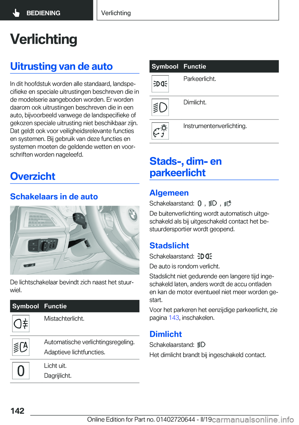 BMW M2 2020  Instructieboekjes (in Dutch) �V�e�r�l�i�c�h�t�i�n�g�U�i�t�r�u�s�t�i�n�g��v�a�n��d�e��a�u�t�o
�I�n��d�i�t��h�o�o�f�d�s�t�u�k��w�o�r�d�e�n��a�l�l�e��s�t�a�n�d�a�a�r�d�,��l�a�n�d�s�p�ej�c�i�f�i�e�k�e��e�n��s�p�e�c�i�a�l�