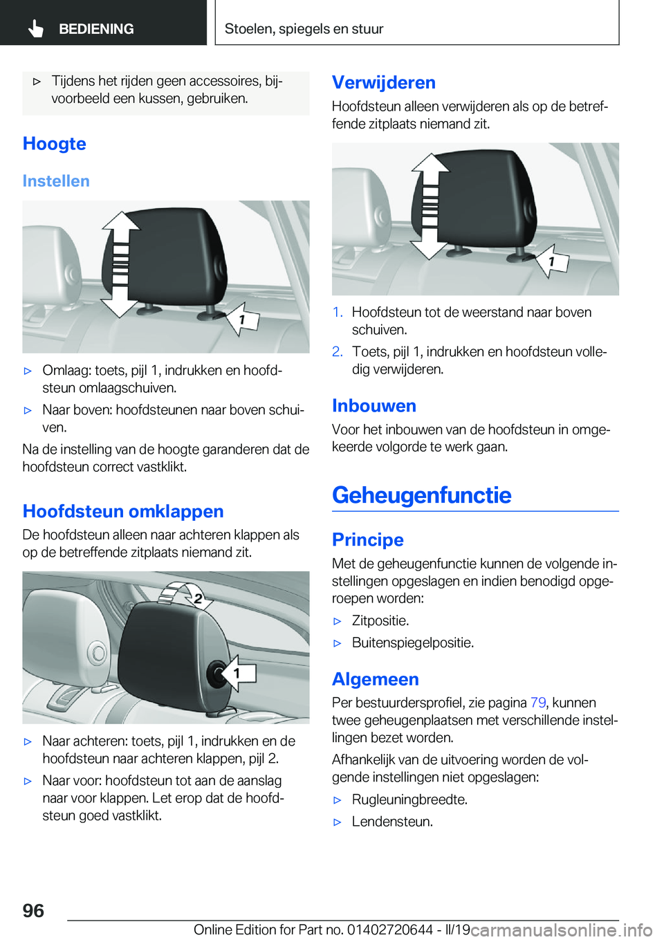 BMW M2 2020  Instructieboekjes (in Dutch) 'x�T�i�j�d�e�n�s��h�e�t��r�i�j�d�e�n��g�e�e�n��a�c�c�e�s�s�o�i�r�e�s�,��b�i�jj
�v�o�o�r�b�e�e�l�d��e�e�n��k�u�s�s�e�n�,��g�e�b�r�u�i�k�e�n�.
�H�o�o�g�t�e
�I�n�s�t�e�l�l�e�n
'x�O�m�l�a