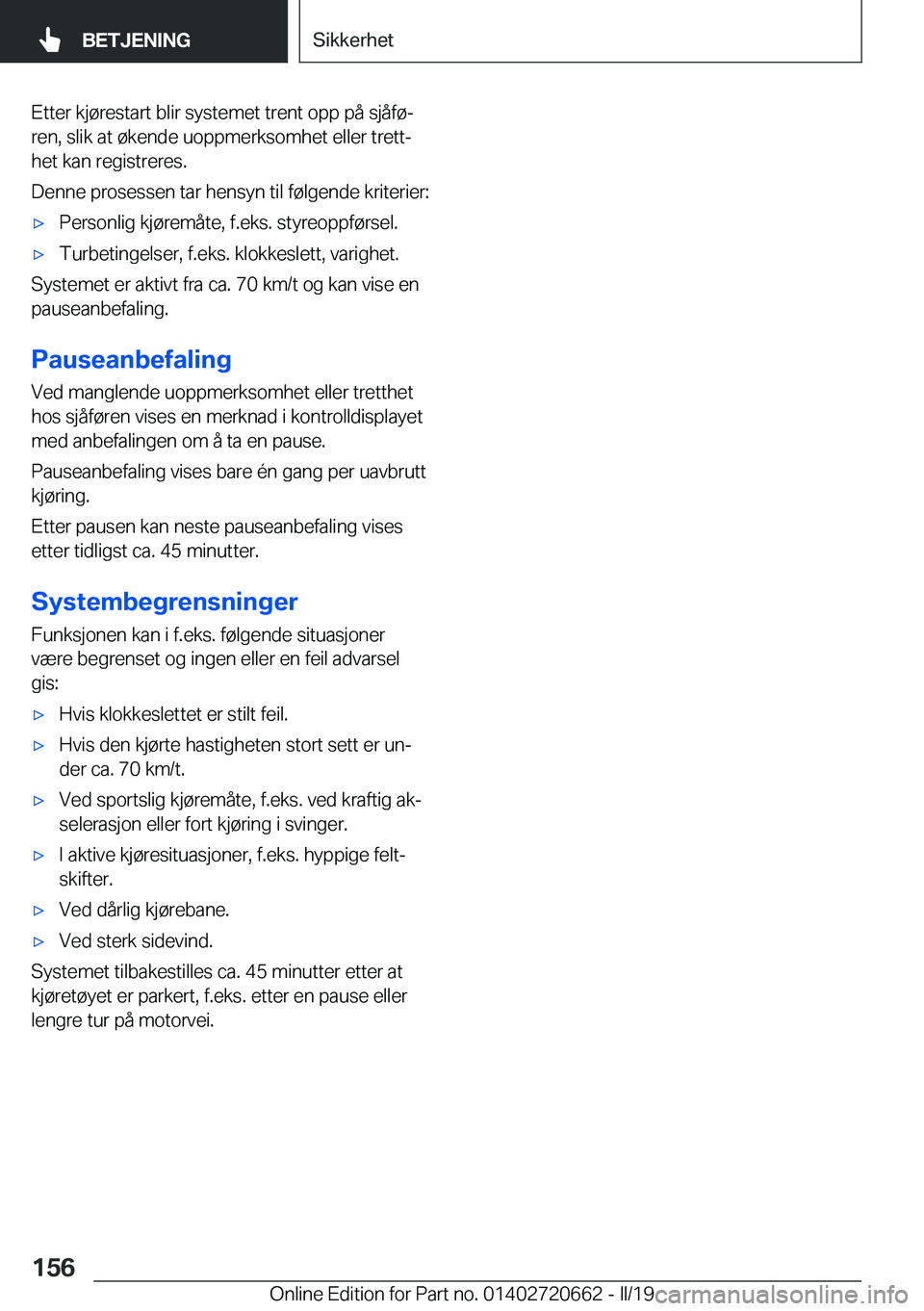 BMW M2 2020  InstruksjonsbØker (in Norwegian) �E�t�t�e�r��k�j�