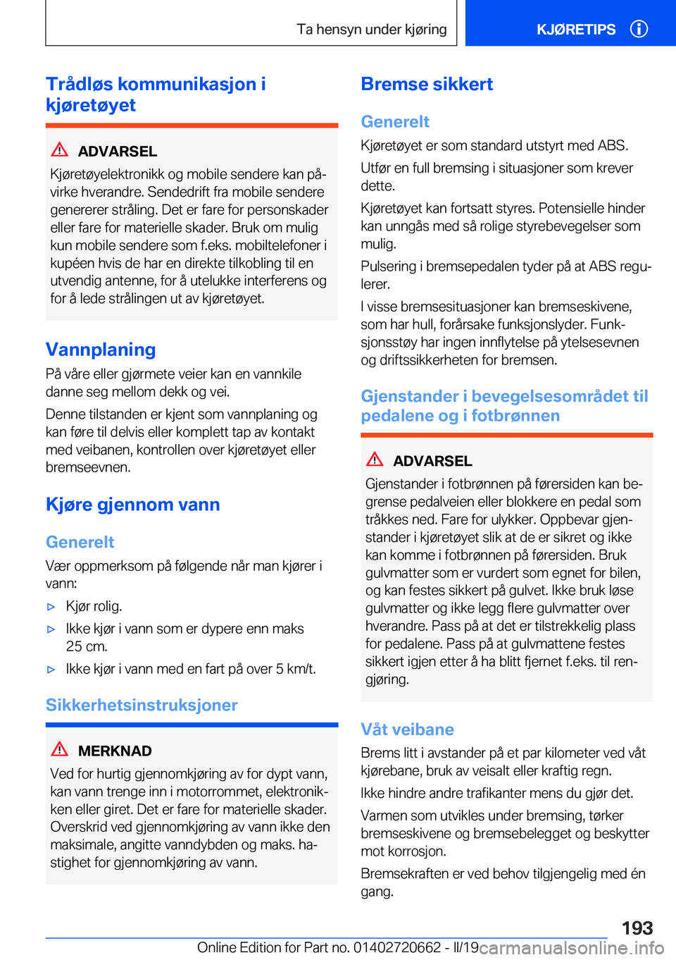BMW M2 2020  InstruksjonsbØker (in Norwegian) �T�r�å�d�l�