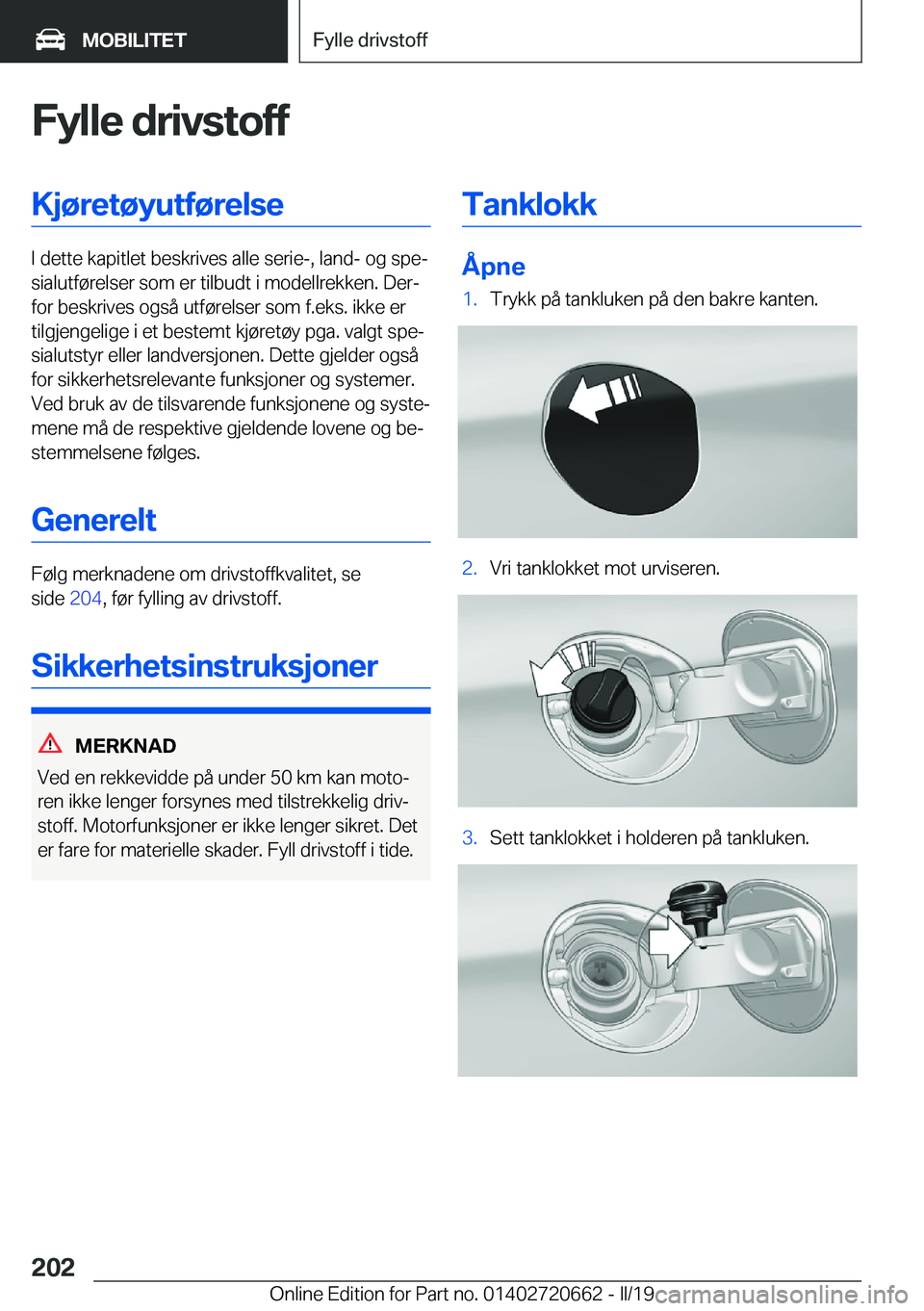 BMW M2 2020  InstruksjonsbØker (in Norwegian) �F�Z�l�l�e��d�r�i�v�s�t�o�f�f�K�j�