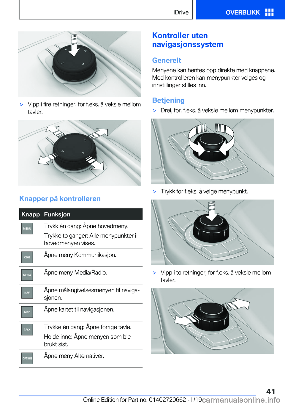 BMW M2 2020  InstruksjonsbØker (in Norwegian) 'x�V�i�p�p��i��f�i�r�e��r�e�t�n�i�n�g�e�r�,��f�o�r��f�.�e�k�s�.��å��v�e�k�s�l�e��m�e�l�l�o�m
�t�a�v�l�e�r�.
�K�n�a�p�p�e�r��p�å��k�o�n�t�r�o�l�l�e�r�e�n
�K�n�a�p�p�F�u�n�k�s�j�o�n�T�r�