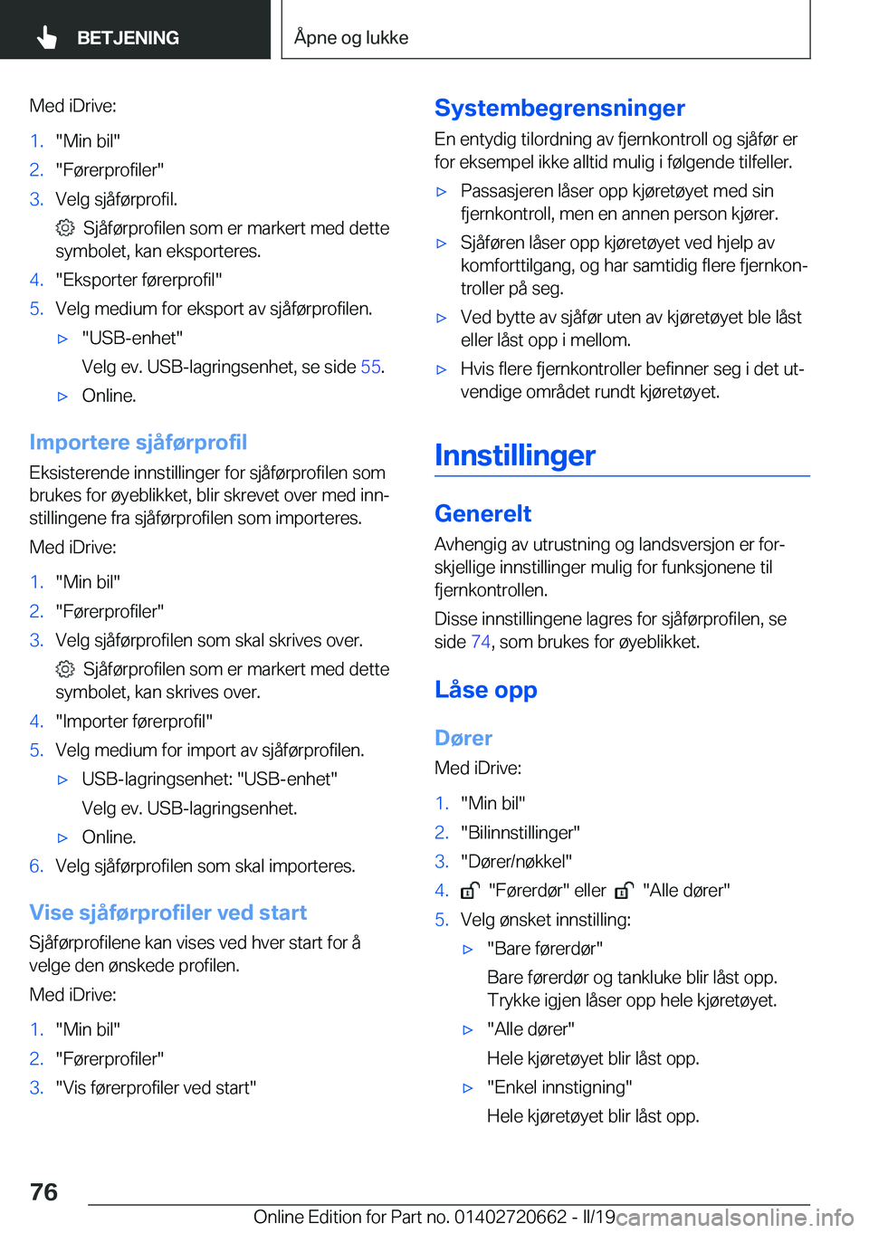 BMW M2 2020  InstruksjonsbØker (in Norwegian) �M�e�d��i�D�r�i�v�e�:�1�.��M�i�n��b�i�l��2�.��F�