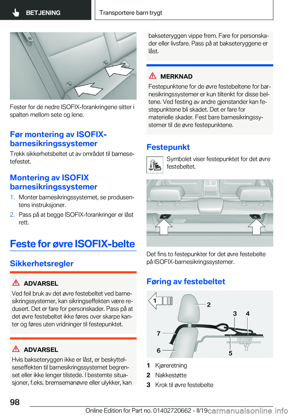 BMW M2 2020  InstruksjonsbØker (in Norwegian) �F�e�s�t�e�r��f�o�r��d�e��n�e�d�r�e��I�S�O�F�I�X�-�f�o�r�a�n�k�r�i�n�g�e�n�e��s�i�t�t�e�r��i�s�p�a�l�t�e�n��m�e�l�l�o�m��s�e�t�e��o�g��l�e�n�e�.
�F�
