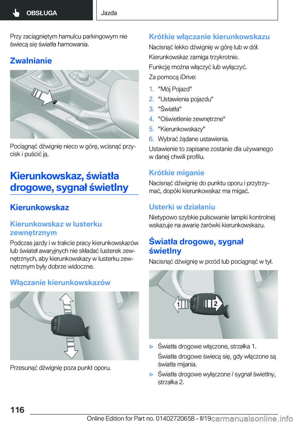 BMW M2 2020  Instrukcja obsługi (in Polish) �P�r�z�y��z�a�c�i�
