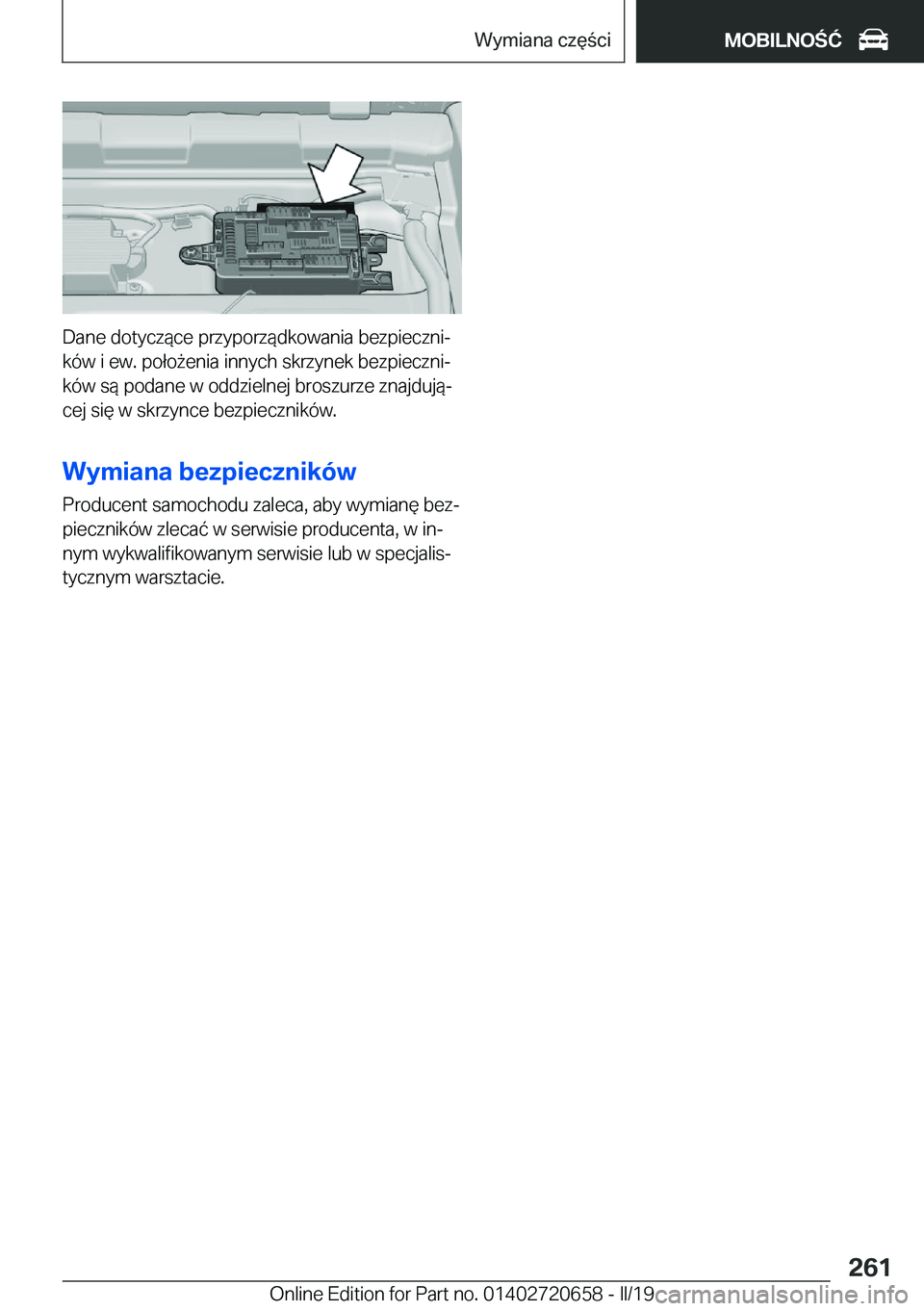 BMW M2 2020  Instrukcja obsługi (in Polish) �D�a�n�e��d�o�t�y�c�z�