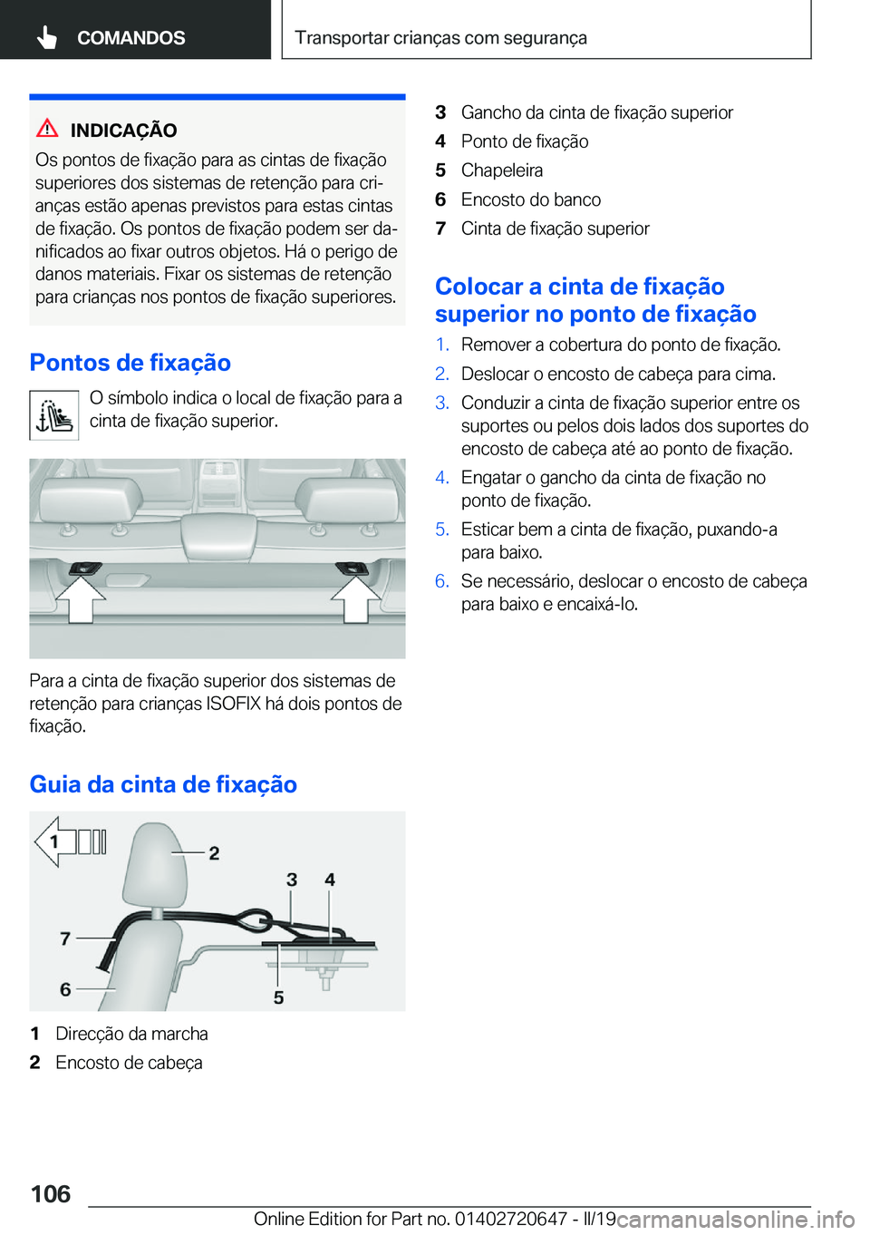 BMW M2 2020  Manual do condutor (in Portuguese) �I�N�D�I�C�A�