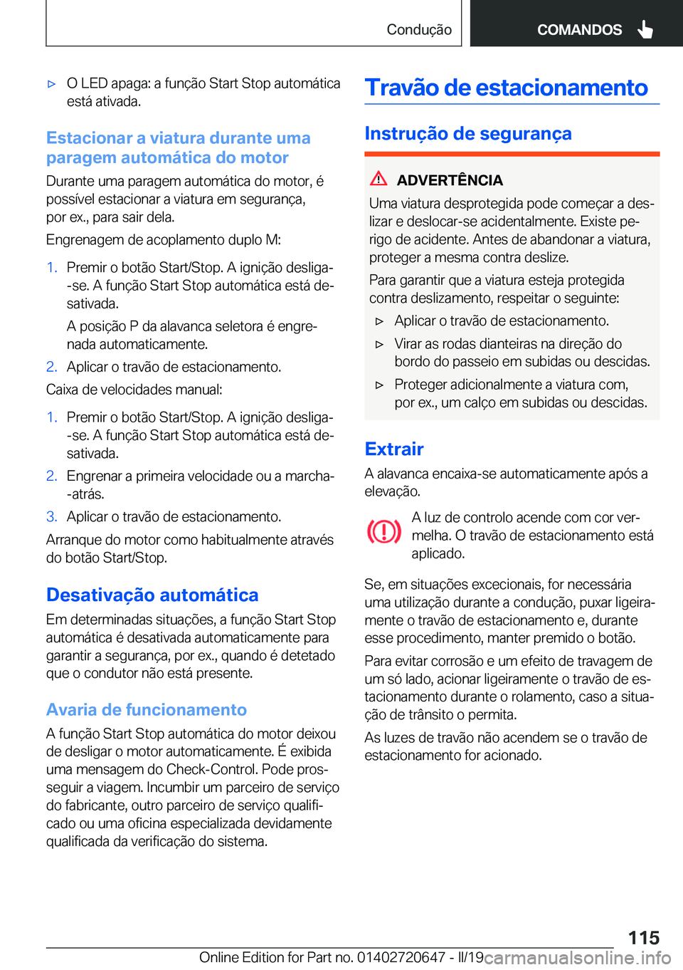 BMW M2 2020  Manual do condutor (in Portuguese) 'x�O��L�E�D��a�p�a�g�a�:��a��f�u�n�