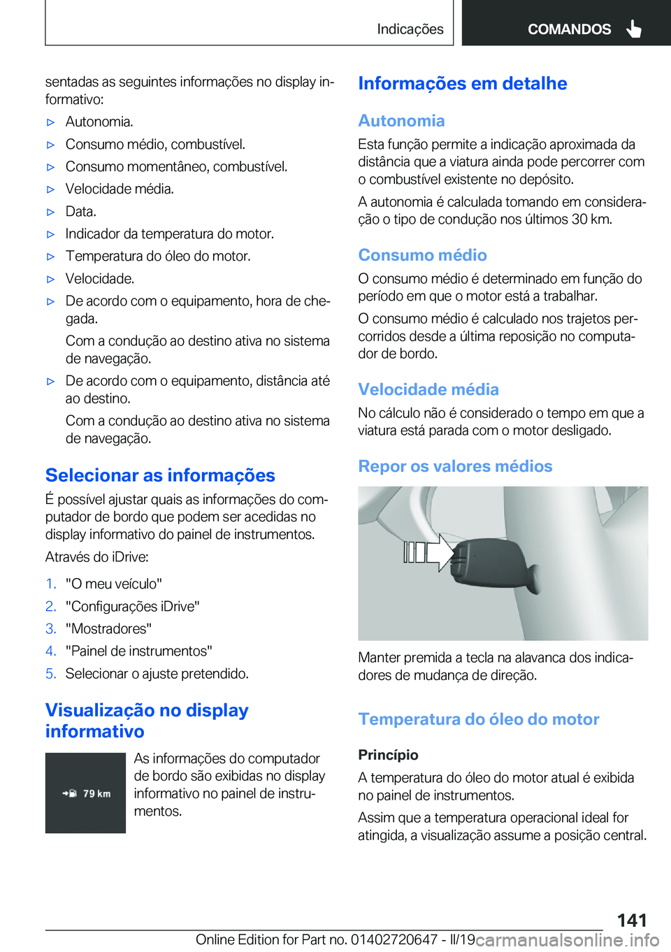 BMW M2 2020  Manual do condutor (in Portuguese) �s�e�n�t�a�d�a�s��a�s��s�e�g�u�i�n�t�e�s��i�n�f�o�r�m�a�