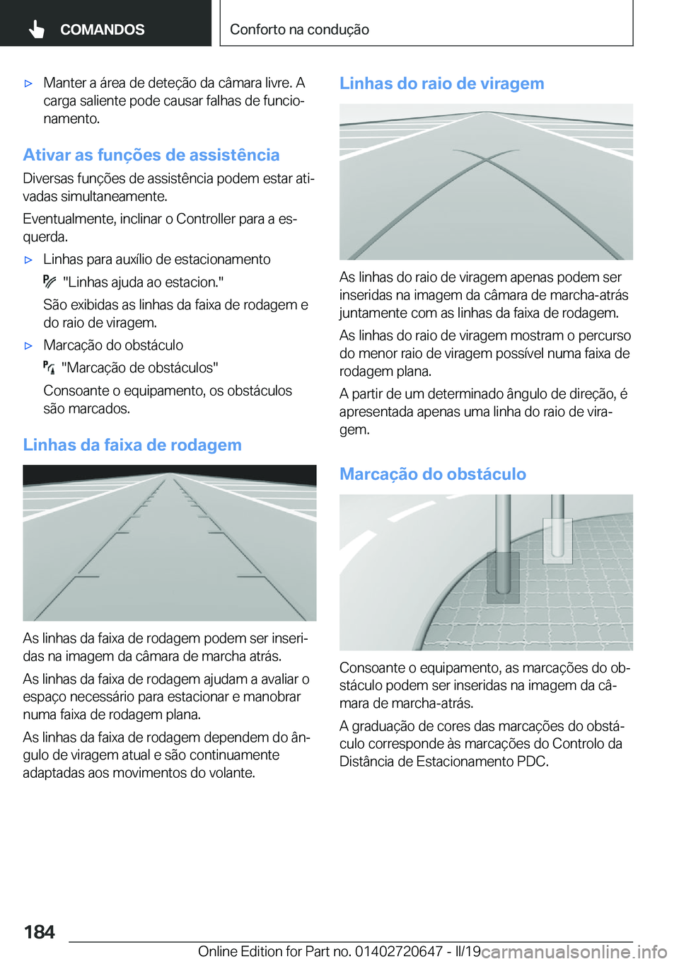 BMW M2 2020  Manual do condutor (in Portuguese) 'x�M�a�n�t�e�r��a��á�r�e�a��d�e��d�e�t�e�