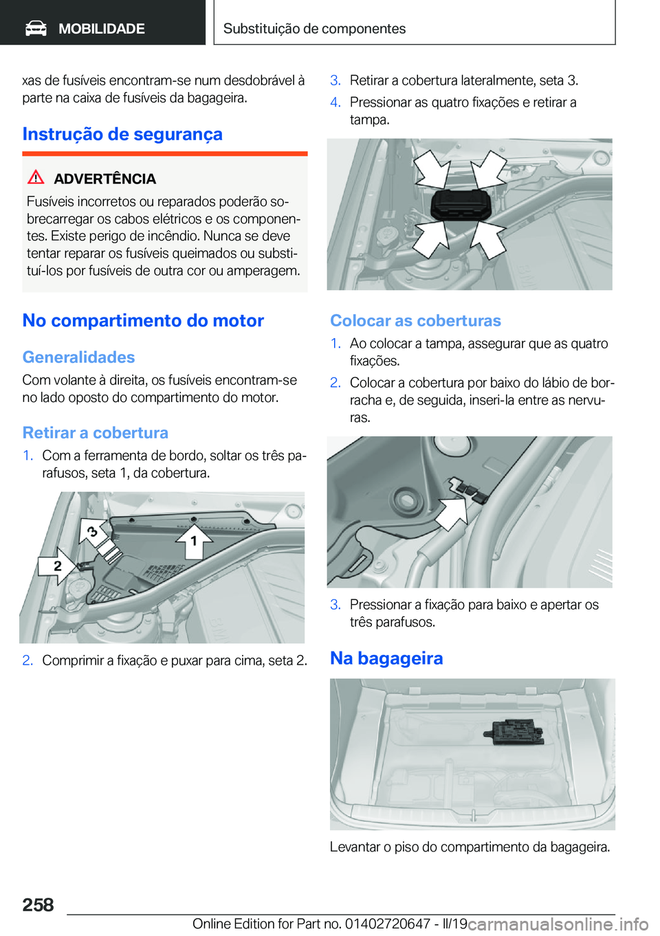 BMW M2 2020  Manual do condutor (in Portuguese) �x�a�s��d�e��f�u�s�