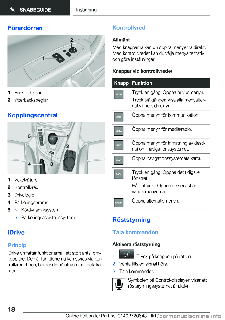 BMW M2 2020  InstruktionsbÖcker (in Swedish) �F�