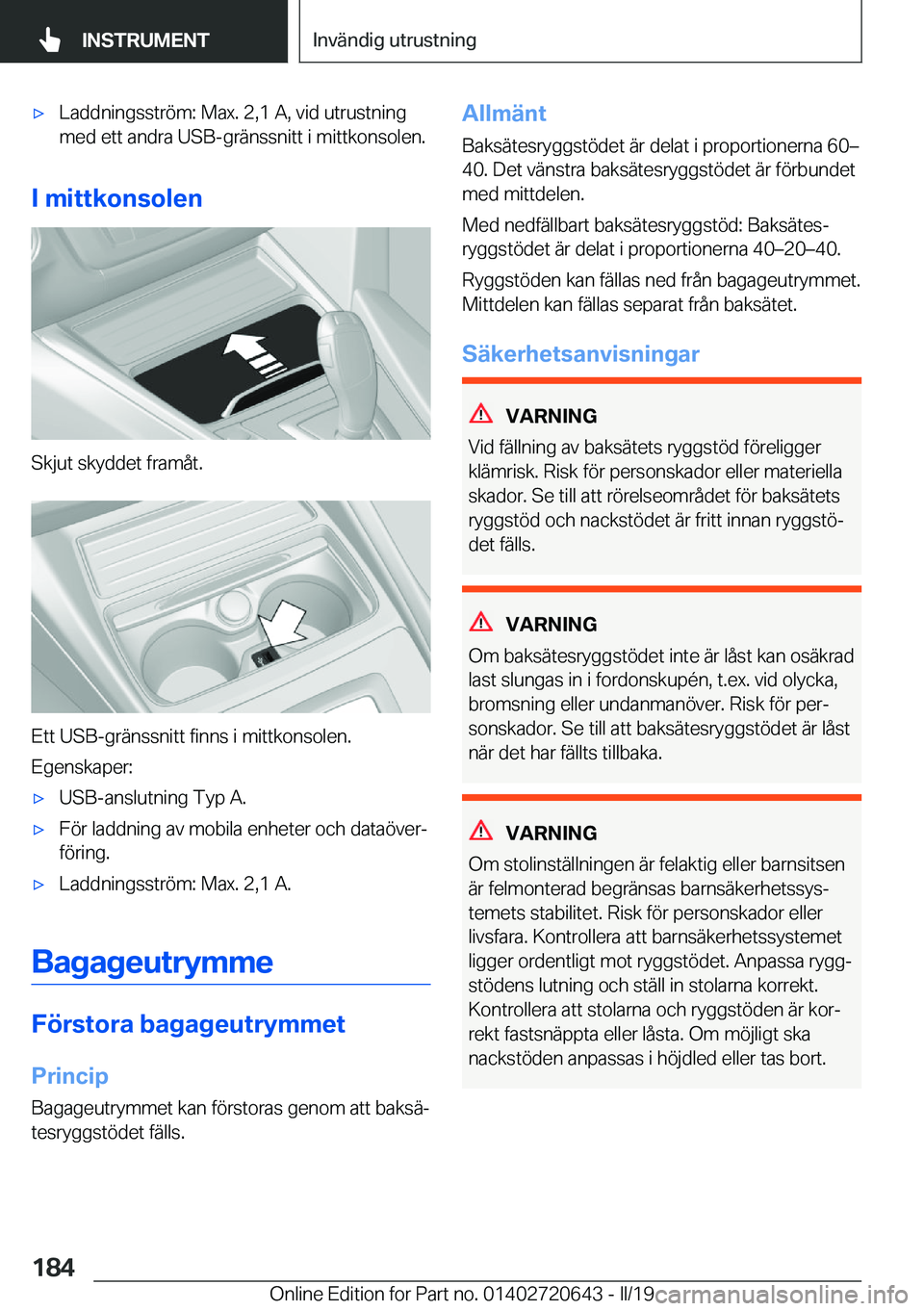 BMW M2 2020  InstruktionsbÖcker (in Swedish) 'x�L�a�d�d�n�i�n�g�s�s�t�r�