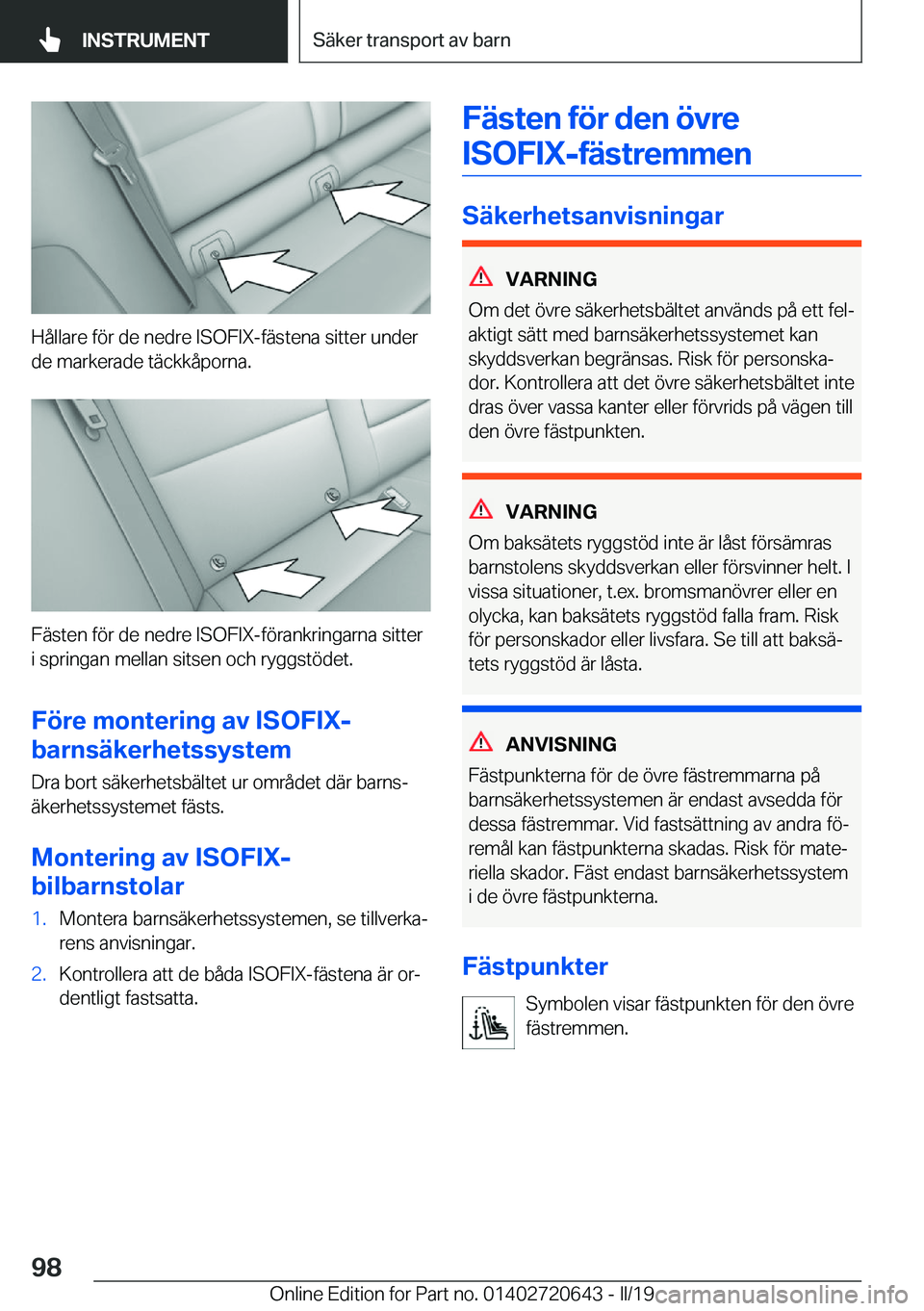 BMW M2 2020  InstruktionsbÖcker (in Swedish) �H�å�l�l�a�r�e��f�
