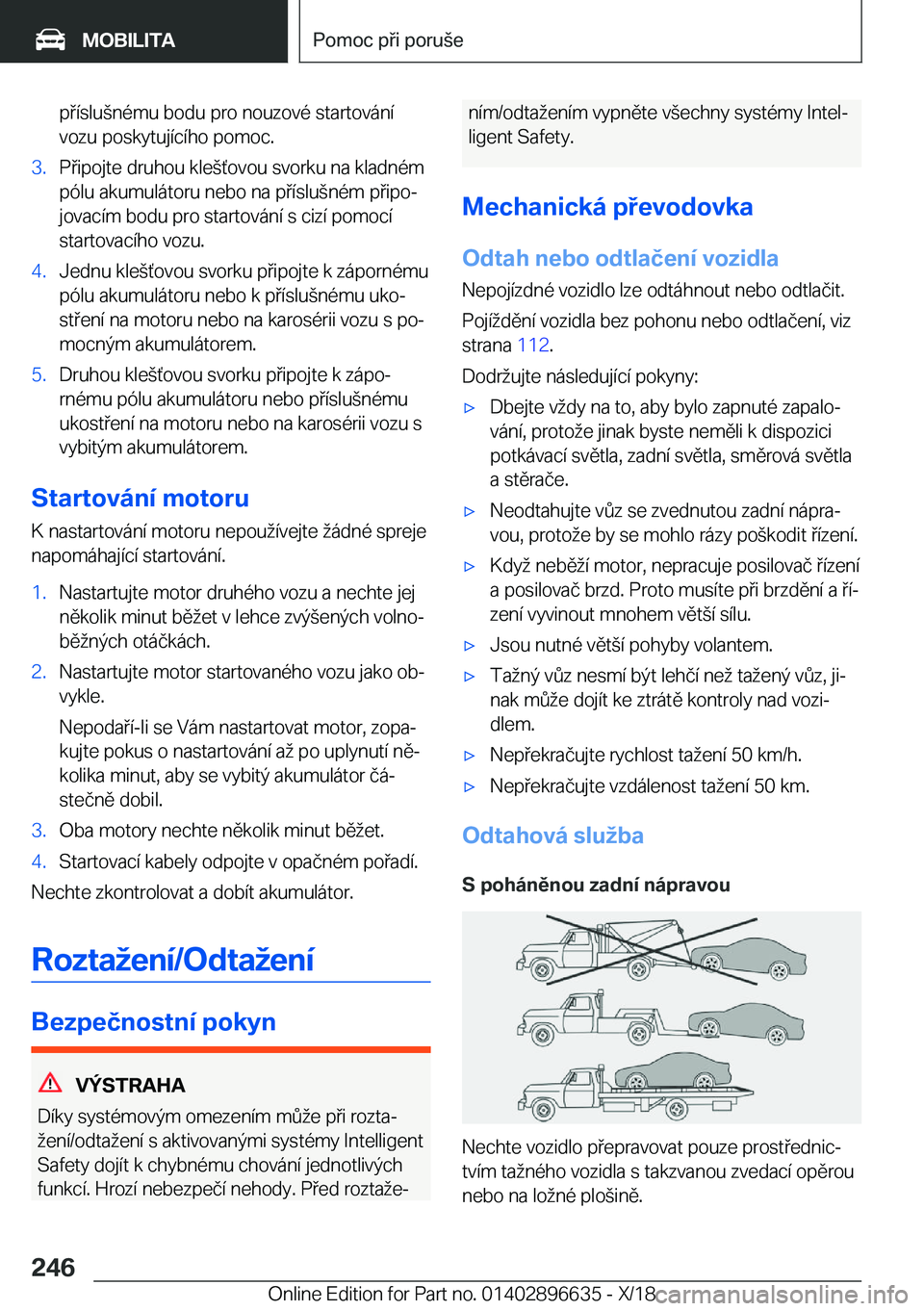 BMW M2 2019  Návod na použití (in Czech) �p�