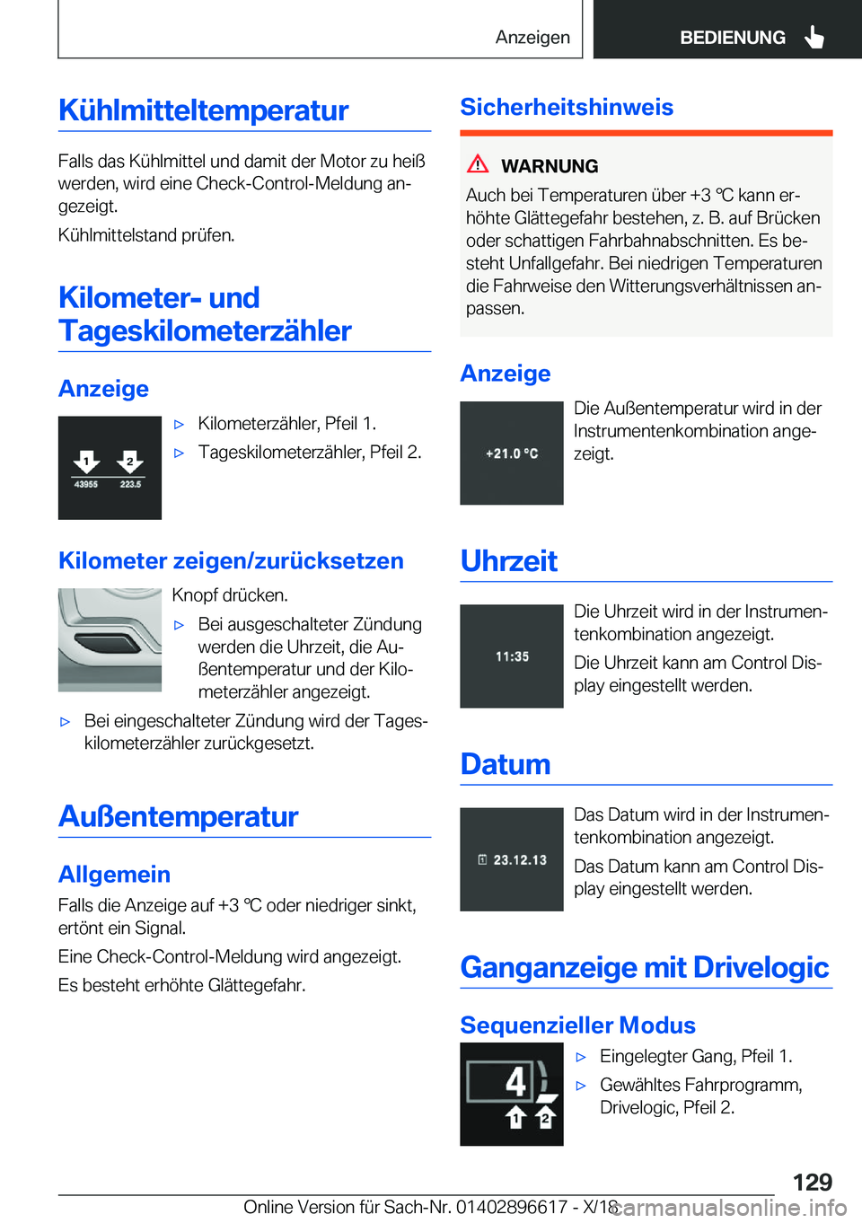 BMW M2 2019  Betriebsanleitungen (in German) �K�