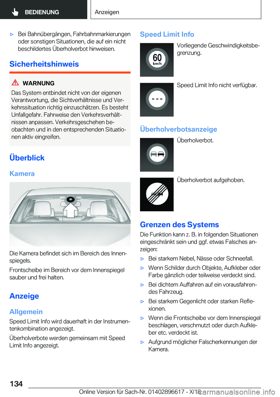BMW M2 2019  Betriebsanleitungen (in German) 'x�B�e�i��B�a�h�n�