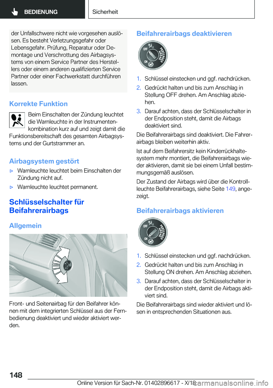 BMW M2 2019  Betriebsanleitungen (in German) �d�e�r��U�n�f�a�l�l�s�c�h�w�e�r�e��n�i�c�h�t��w�i�e��v�o�r�g�e�s�e�h�e�n��a�u�s�l�