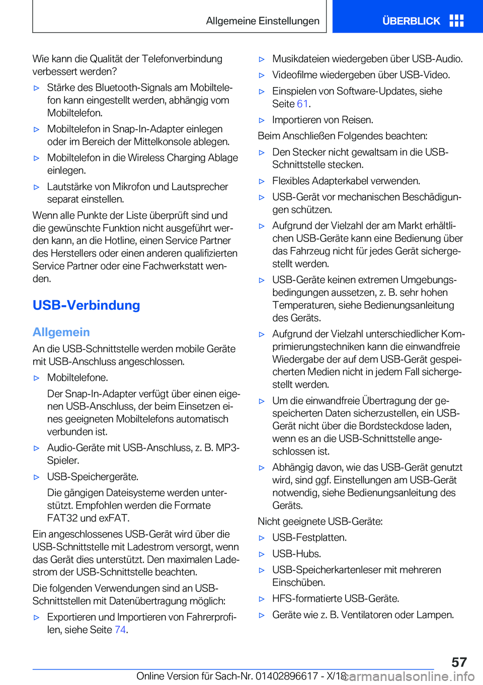 BMW M2 2019  Betriebsanleitungen (in German) �W�i�e��k�a�n�n��d�i�e��Q�u�a�l�i�t�