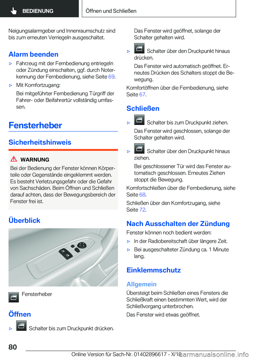 BMW M2 2019  Betriebsanleitungen (in German) �N�e�i�g�u�n�g�s�a�l�a�r�m�g�e�b�e�r��u�n�d��I�n�n�e�n�r�a�u�m�s�c�h�u�t�z��s�i�n�d�b�i�s��z�u�m��e�r�n�e�u�t�e�n��V�e�r�r�i�e�g�e�l�n��a�u�s�g�e�s�c�h�a�l�t�e�t�.
�A�l�a�r�m��b�e�e�n�d�e�n